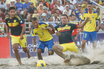 Equador x Colu00f4mbia - Qualificau00e7u00e3o Mundial Praia 2015 (CONMEBOL) - Fase de Grupos Grupo A